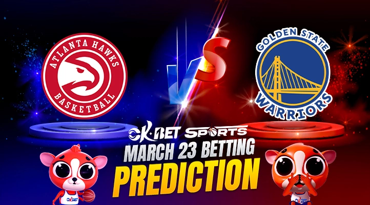 two logo of nba hawks vs warriors