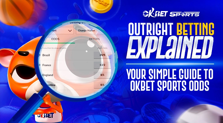 image of tarsier with magnifying glass looking for numbers with a text of outright betting